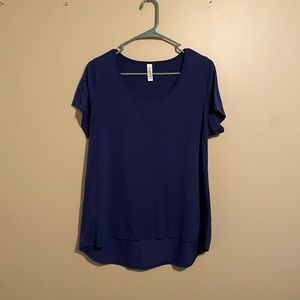 EUC size Lg LuLaRoe Navy Blue Classic T